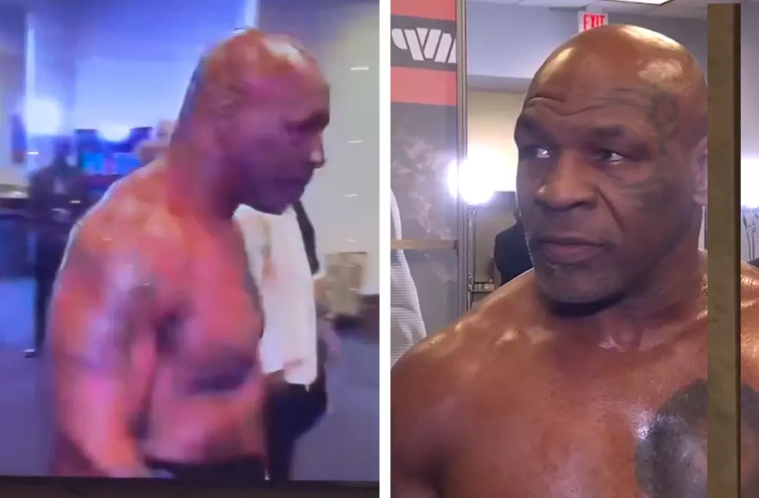 Mike Tyson - Jake Paul maçı öncesi çok konuşulan canlı yayın kazası! Tyson'ın çıplak vücudunu gördü